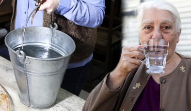 Gülay nine 650 yıllık sarnıçta biriken yağmur suyundan vazgeçemiyor