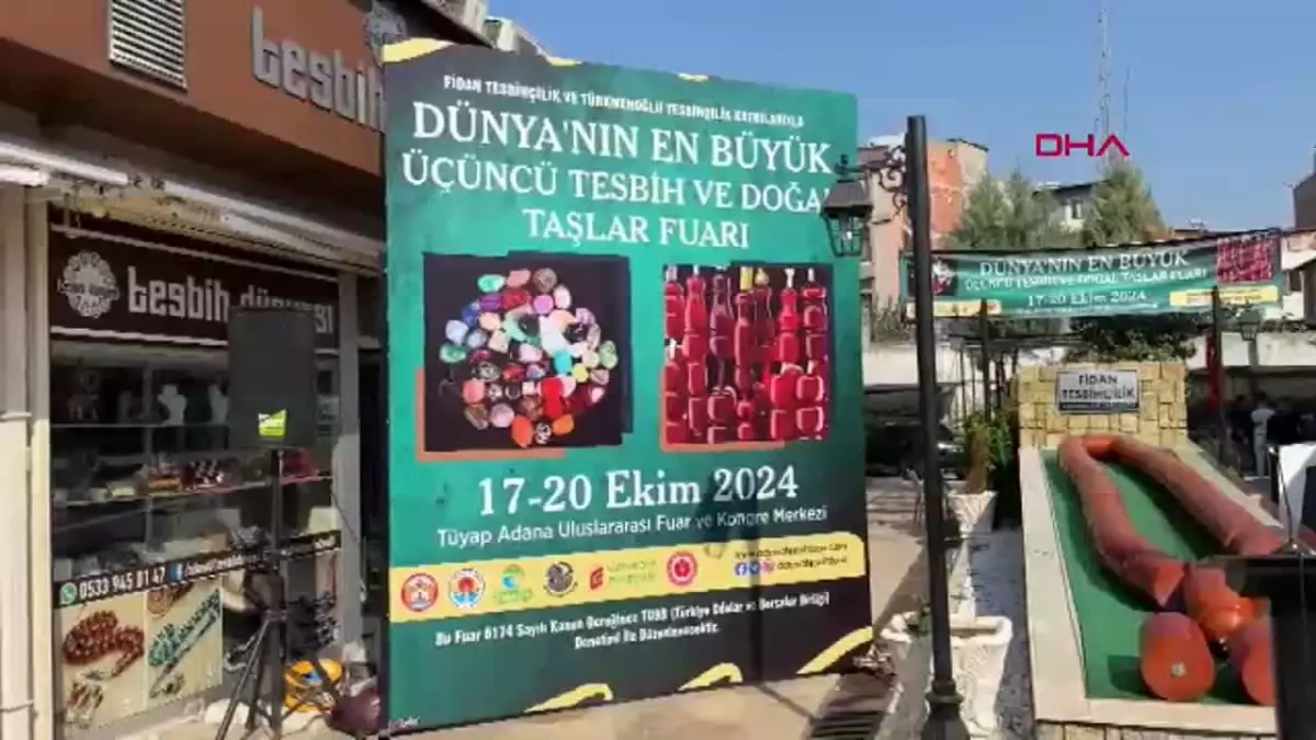 Adana’da Tespih ve Doğal Taşlar Fuarı