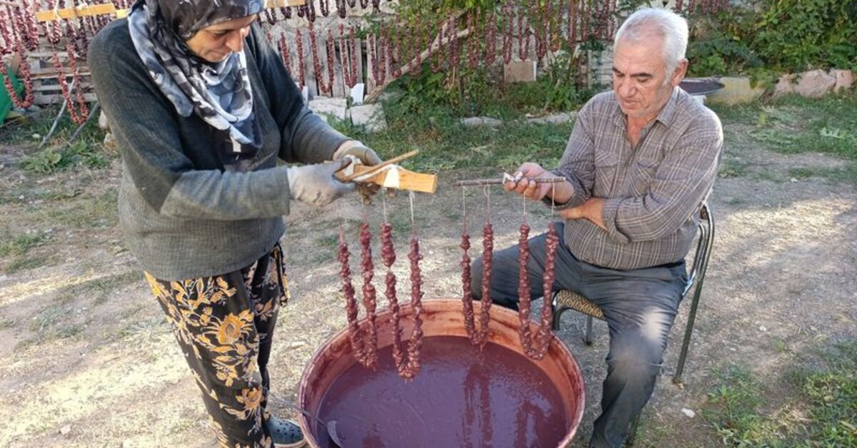 Tunceli’de köylüler geleneksel lezzet “orcik”in yapımına başladı